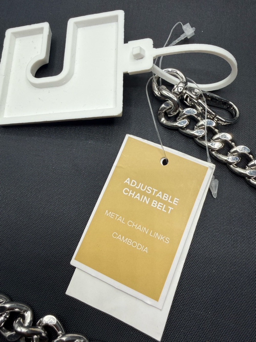 Michael Kors Silver Chain Belt with O-Ring Accents nwt - Picture 3 of 5